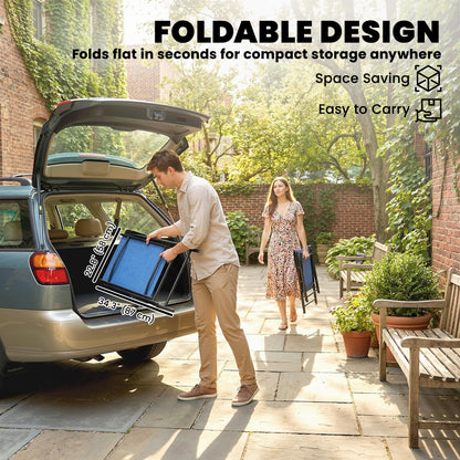 Chaises de patio pliantes en mailles — ensemble de 4