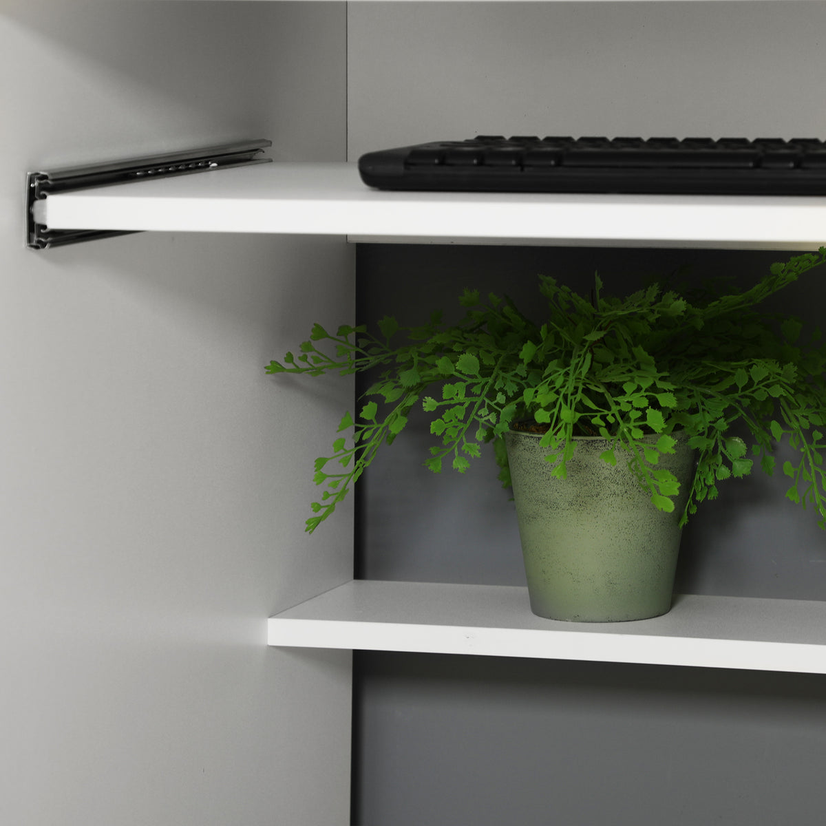 Bureau d'ordinateur de travail avec tiroirs et tiroir à clavier
