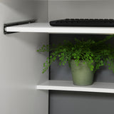 Bureau d'ordinateur de travail avec tiroirs et tiroir à clavier