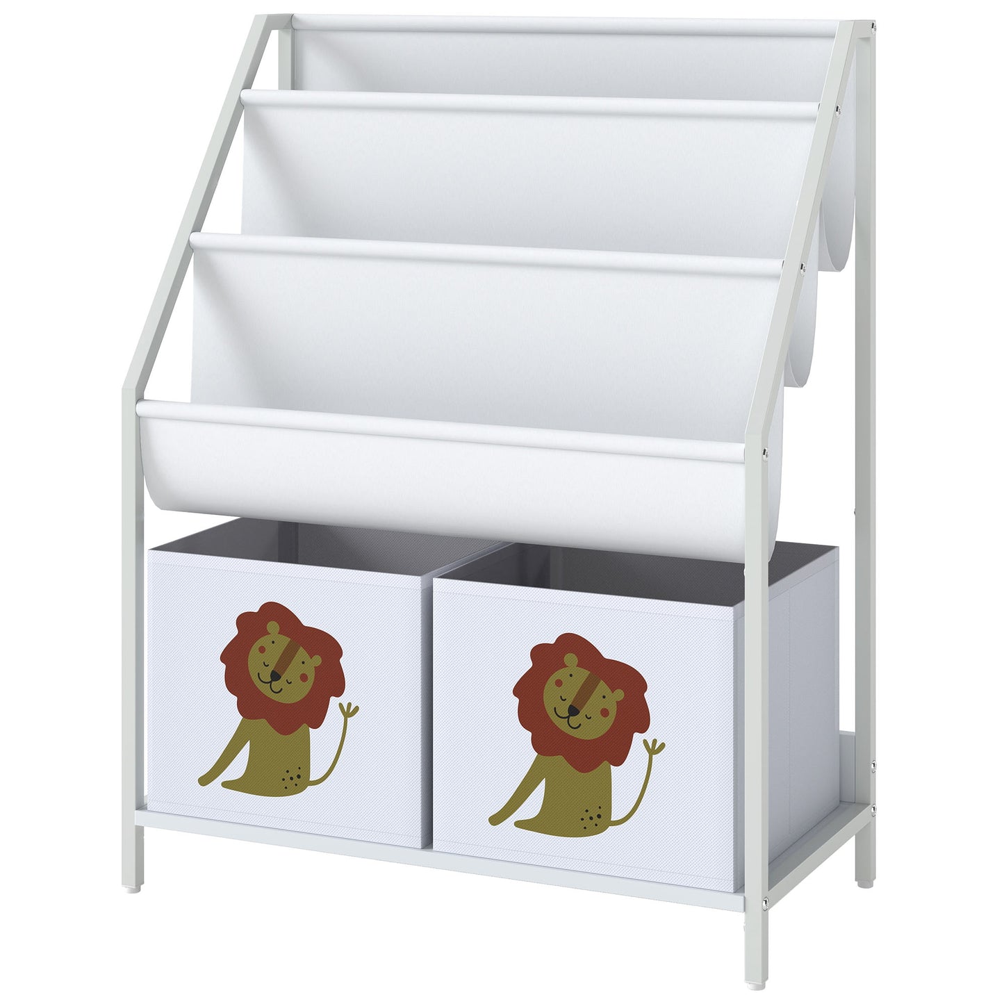Bibliothèque enfant 3 niveaux avec tiroirs Montessori
