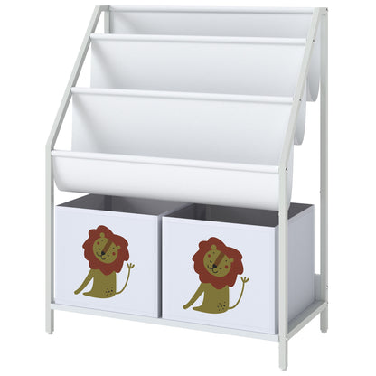 Bibliothèque enfant 3 niveaux avec tiroirs Montessori