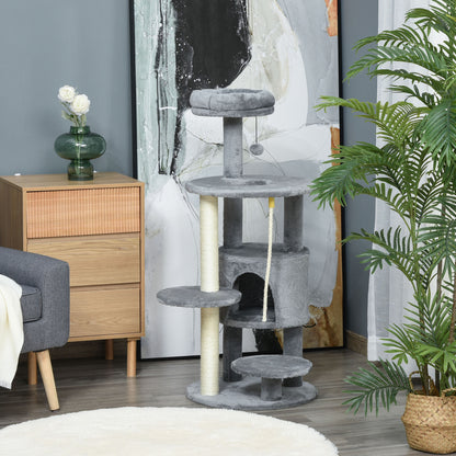 Arbre à chat multiétage avec condo et griffoirs