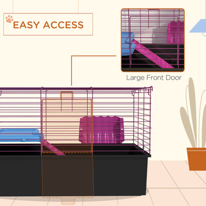 Cage pour petits animaux 47 cm avec accessoires