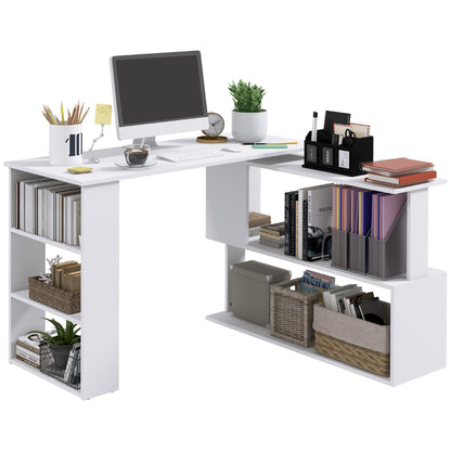 Bureau en L rotatif 360° avec rangement