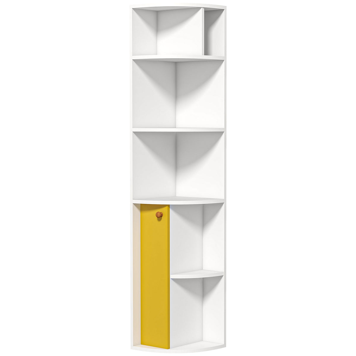 Bibliothèque d'angle à 5 niveaux pour salon
