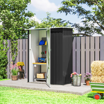 Cabanon de rangement extérieur 5 x 3 pi toit incliné
