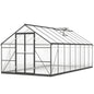 Serre polycarbonate avec portes et fenêtres 8' x 16'