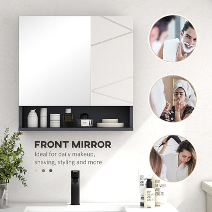 Armoire de pharmacie murale avec miroir