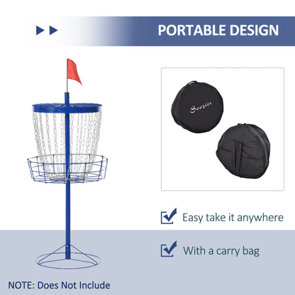 Panier de disc golf portable 24 chaînes avec sac
