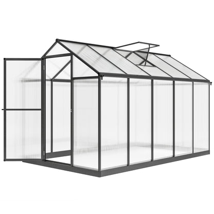 Outsunny Greenhouse 183x189x195cm Polycarbonate Aluminum with Ventilation