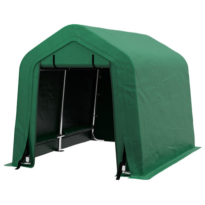 Abri automobile 8' x 6' avec portes latérales et porte roulante