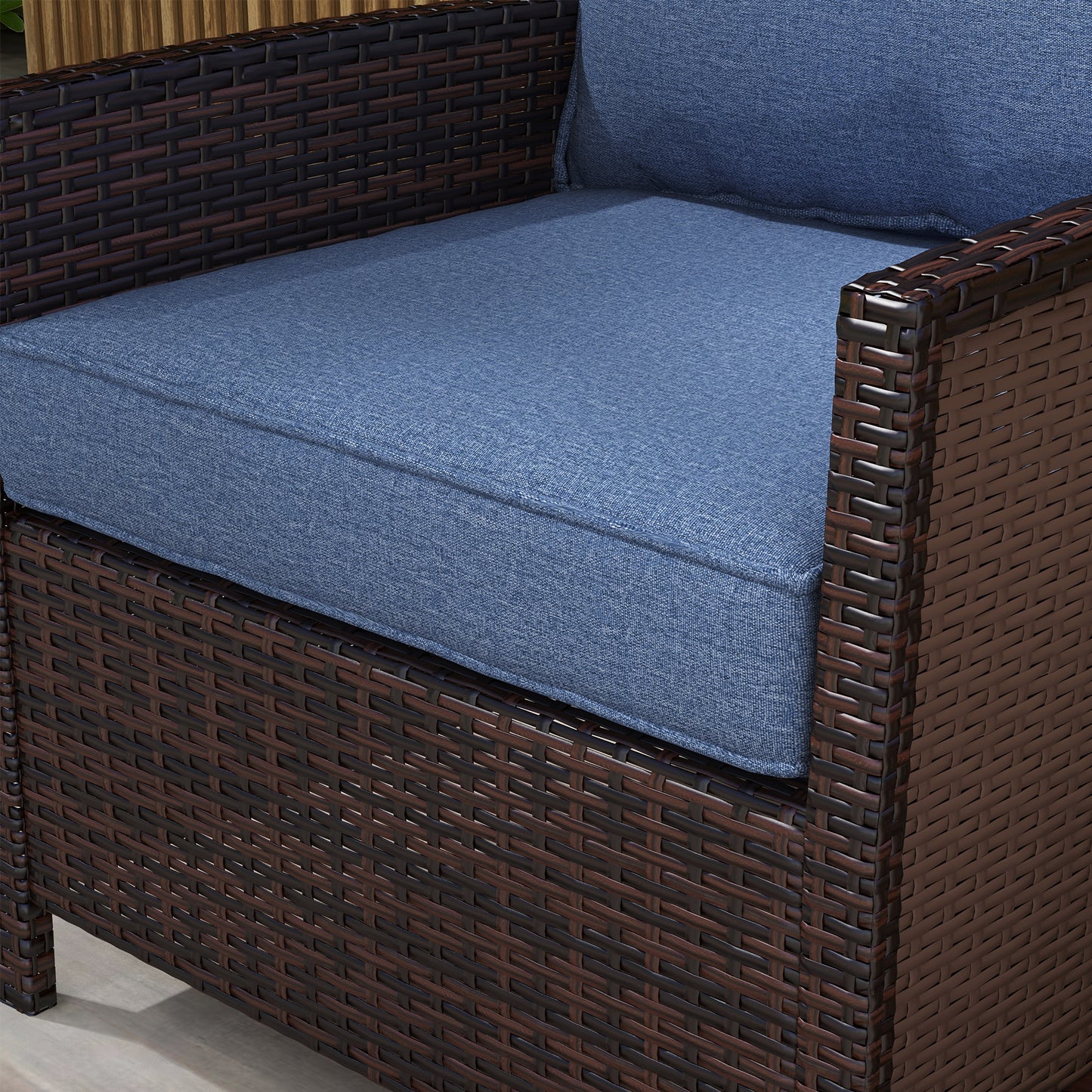 Coussins chaise patio 4 pièces avec dossier