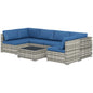 Ensemble de meubles de patio 7 pièces rotin modulaire