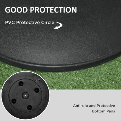 Socle de parasol en ciment rond 20 kg résistant