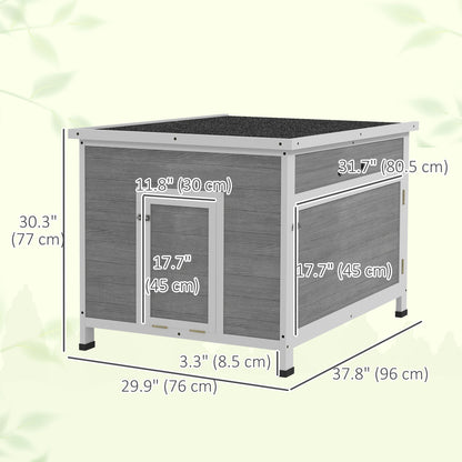 Poulailler en bois avec toit ouvrant