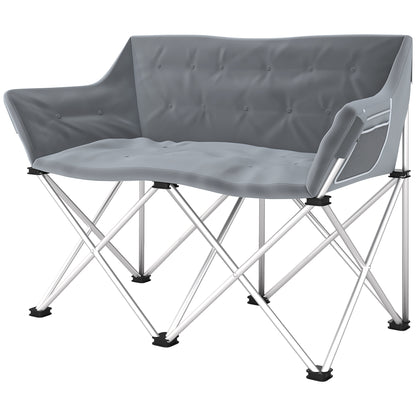 Chaise de camping double pliante pour deux adultes
