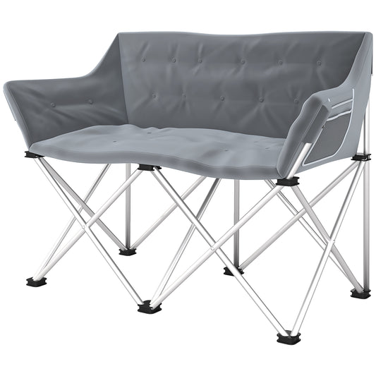 Chaise de camping double pliante pour deux adultes