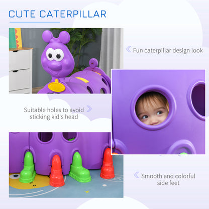 Tunnel de jeu chenille pour enfants 3-6 ans