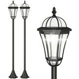 Lampadaires solaires LED de jardin, ensemble de 2