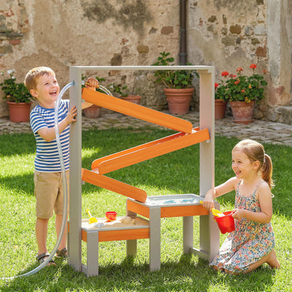 Table sensorielle sable et eau avec circuit pour enfants