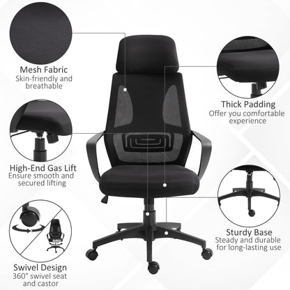 Chaise de bureau ergonomique appui-tête ajustable