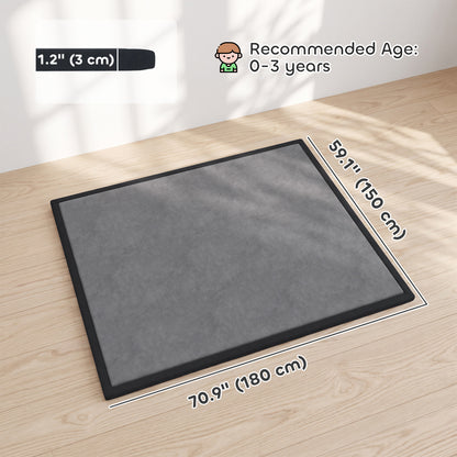 Tapis de jeu pour bébé matelassé antidérapant