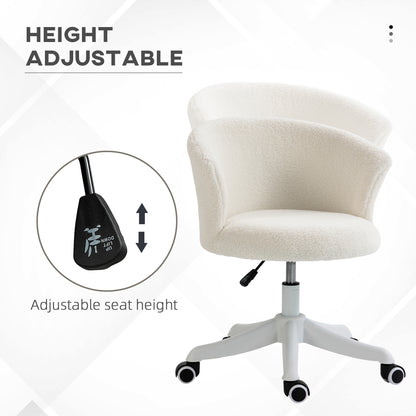 Chaise bureau sans bras hauteur réglable roulettes pivotantes