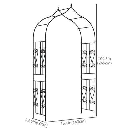 Arche de jardin treillis décorative 265 cm