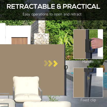 Auvent rétractable latéral 4m x 1,8m pour terrasse