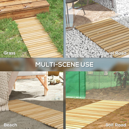 Allée de jardin bois déroulable 120 cm