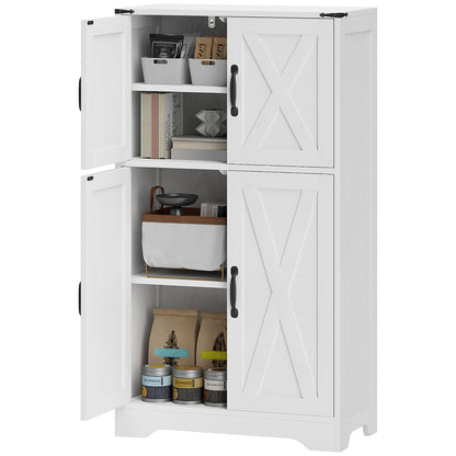 Armoire de cuisine style fermette avec portes de grange