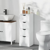 Meuble de salle de bain étroit à 4 tiroirs