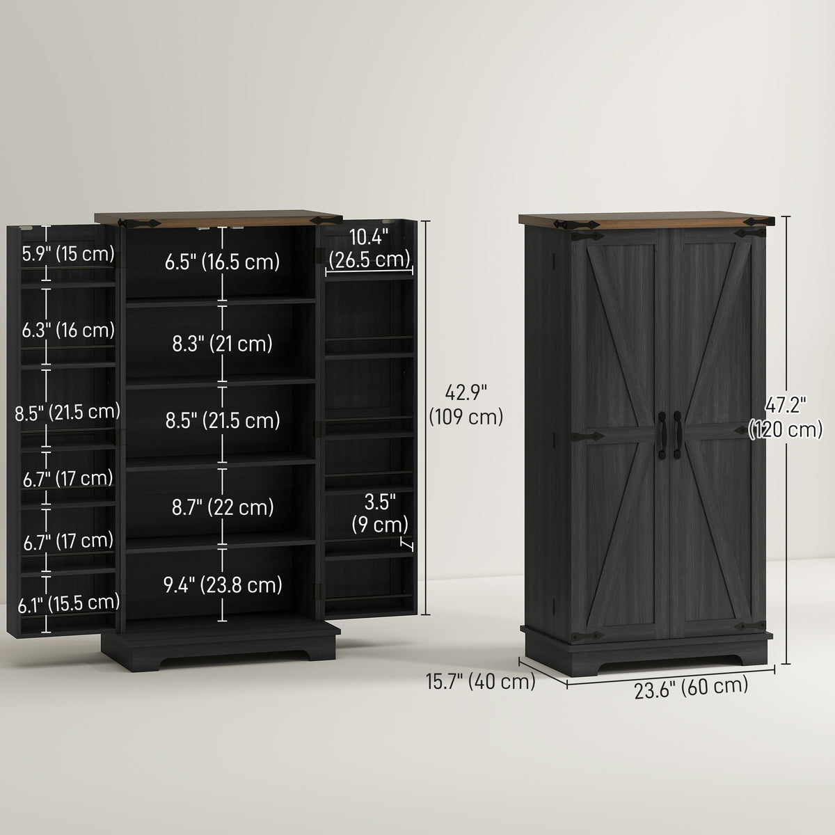 Armoire de cuisine style champêtre