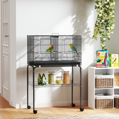 Grande cage à oiseaux pour perruches avec séparateur