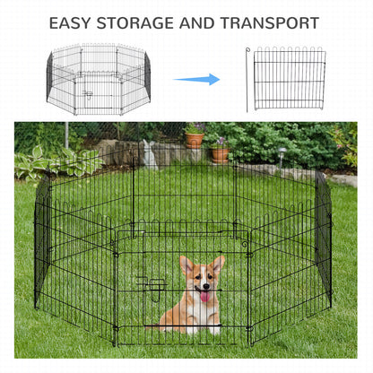 Parc pour chien octogonal 8 panneaux pliable