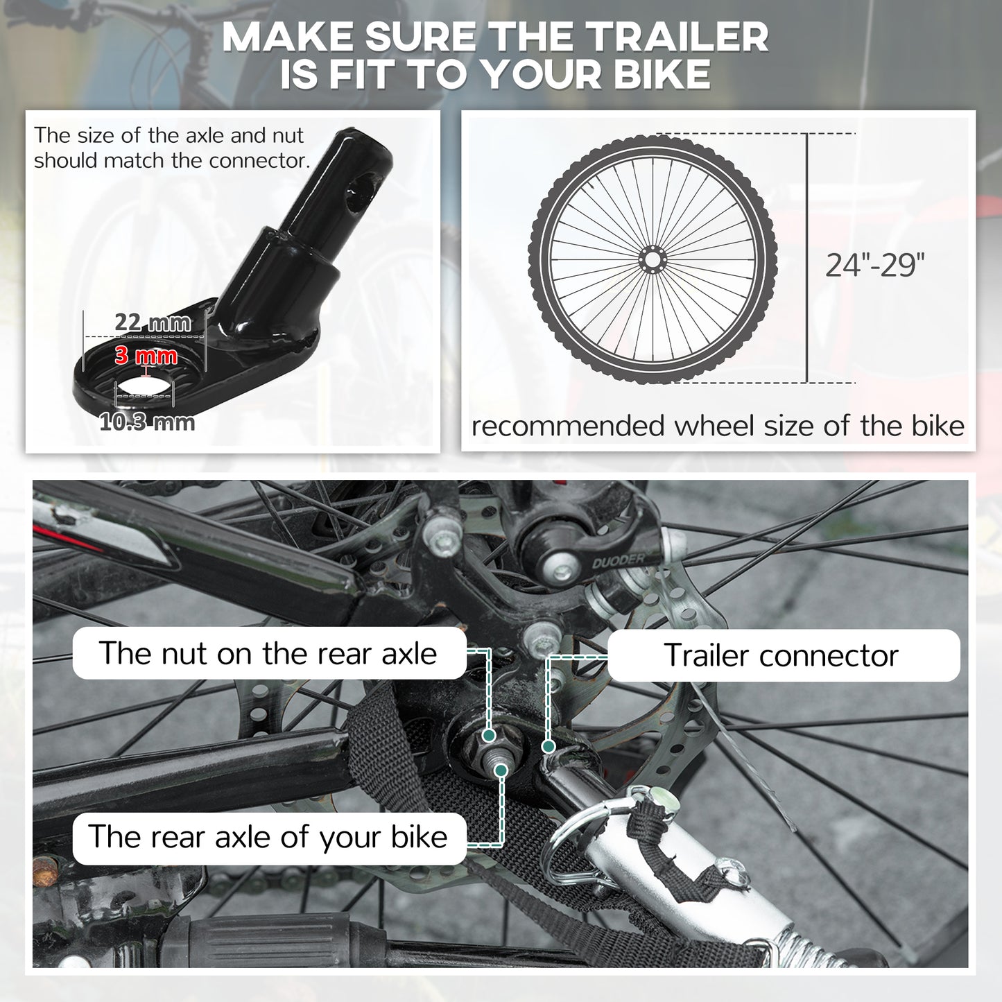 Remorque vélo enfants 2-en-1 avec poussette pliable