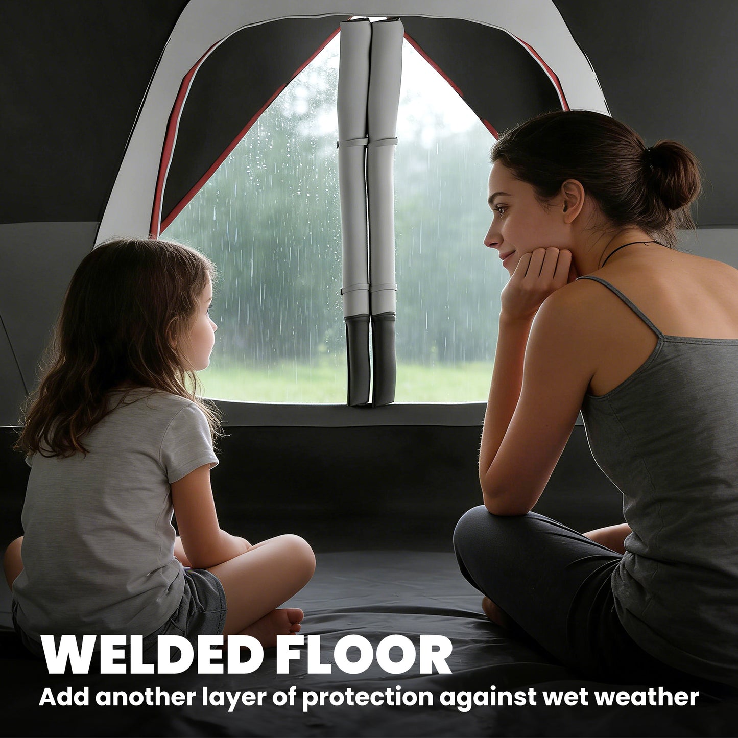 Tente de camping tunnel 6-8 personnes imperméable 2000mm
