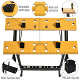 Établi pliant polyvalent 100 kg avec 4 pinces réglables