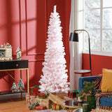 Sapin de Noël crayon enneigé pliable 183 cm
