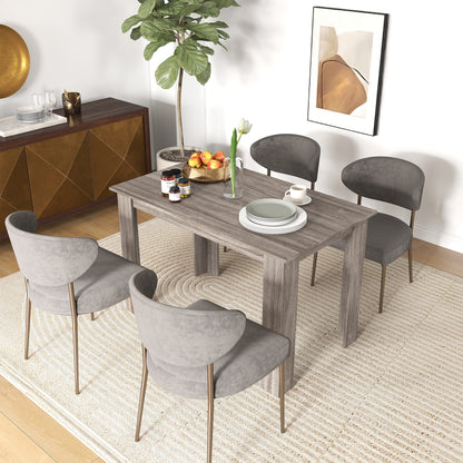 Table à manger 119 cm bois ingénierie 4-6 personnes