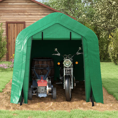 Abri automobile 8' x 6' avec portes latérales et porte roulante