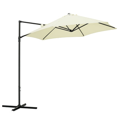 Parasol déporté cantilever 8,5 pieds avec base