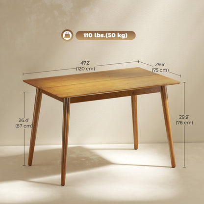 Table de salle à manger style champêtre en pin