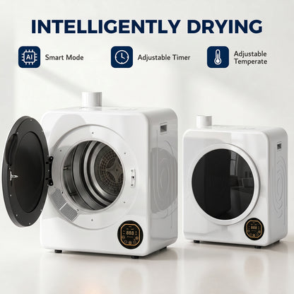 Sécheuse à linge compacte avec cuve en acier inoxydable 8 kg