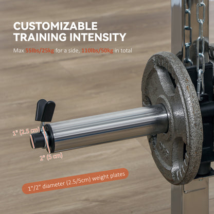 Machine Smith multifonction rack de squat et poulie