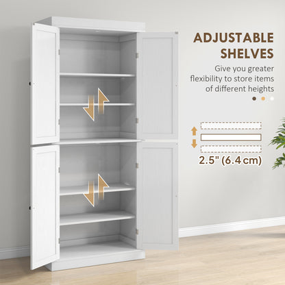 Garde-manger cuisine 184cm 4 portes 6 tablettes