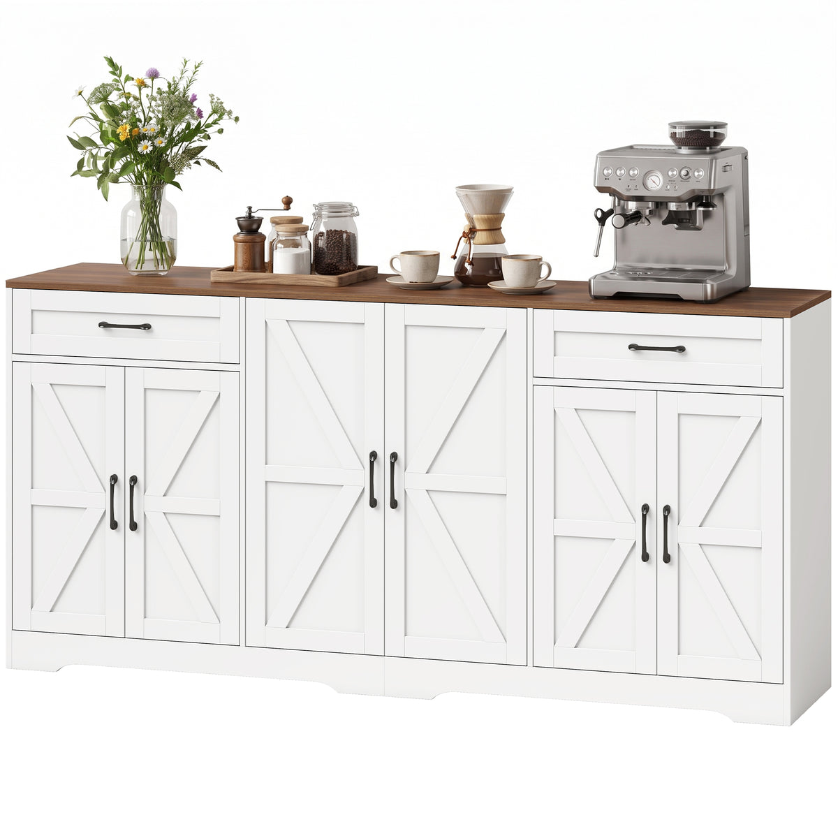 Buffet de salle à manger style champêtre 180 cm