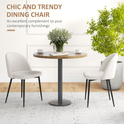 Chaises salle manger dossier mi-hauteur velours ensemble 2