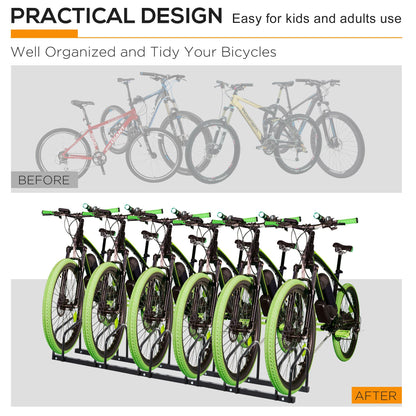 Râtelier à vélos au sol pour 6 vélos