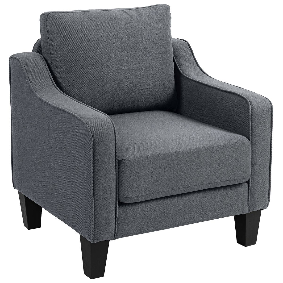 Fauteuil d'accent moderne en lin